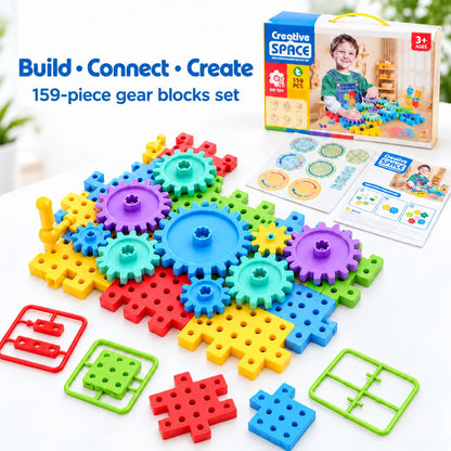 Creative Space 159-Piece Gear Building Blocks Set