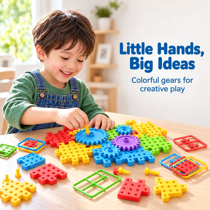 Creative Space 159-Piece Gear Building Blocks Set