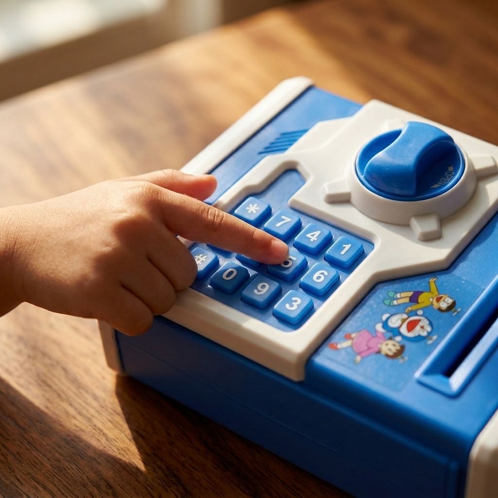 Doraemon Electronic ATM Savings Bank for Kids – Password-Protected Money Box