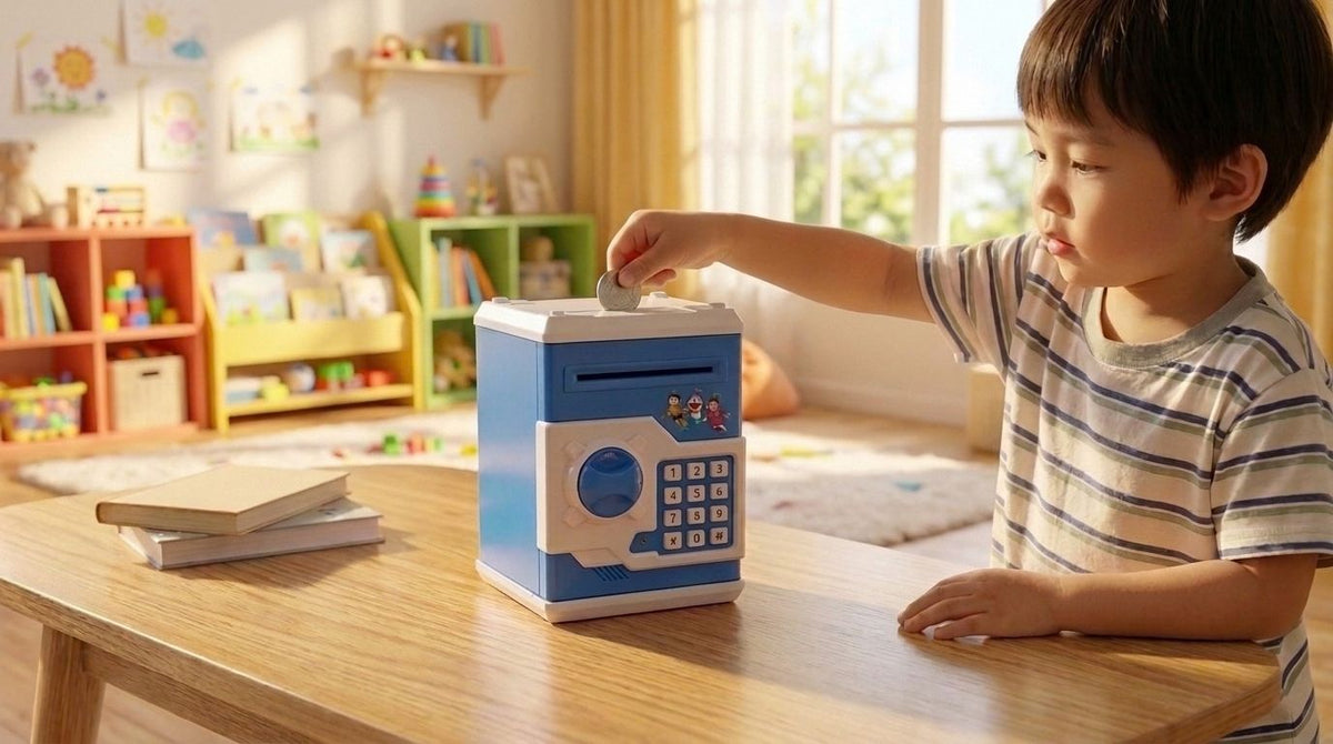 Doraemon Electronic ATM Savings Bank for Kids – Password-Protected Money Box
