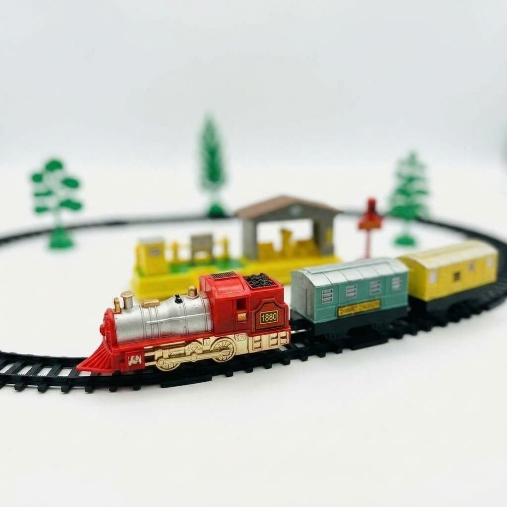 Classic Rail™ 24-Piece Battery-Operated Train Track Set
