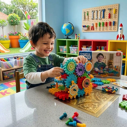Creative Space 159-Piece Gear Building Blocks Set