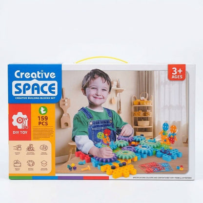 Creative Space 159-Piece Gear Building Blocks Set