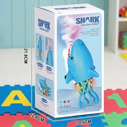 Musical Dancing Shark Toy with Mist Spray &amp; Lights