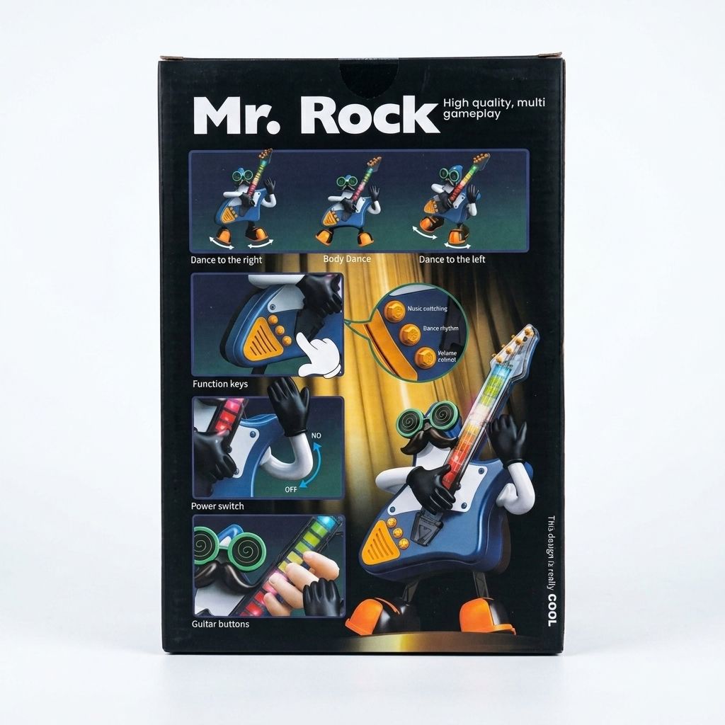 Mr. Rock™ Interactive Dancing Guitar Toy | Music, Lights & Movement
