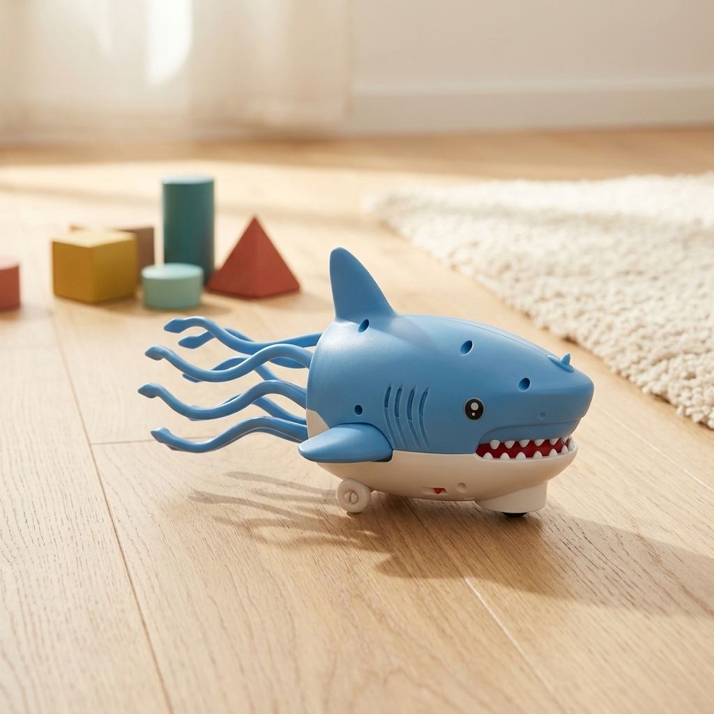 Musical Dancing Shark Toy with Mist Spray &amp; Lights